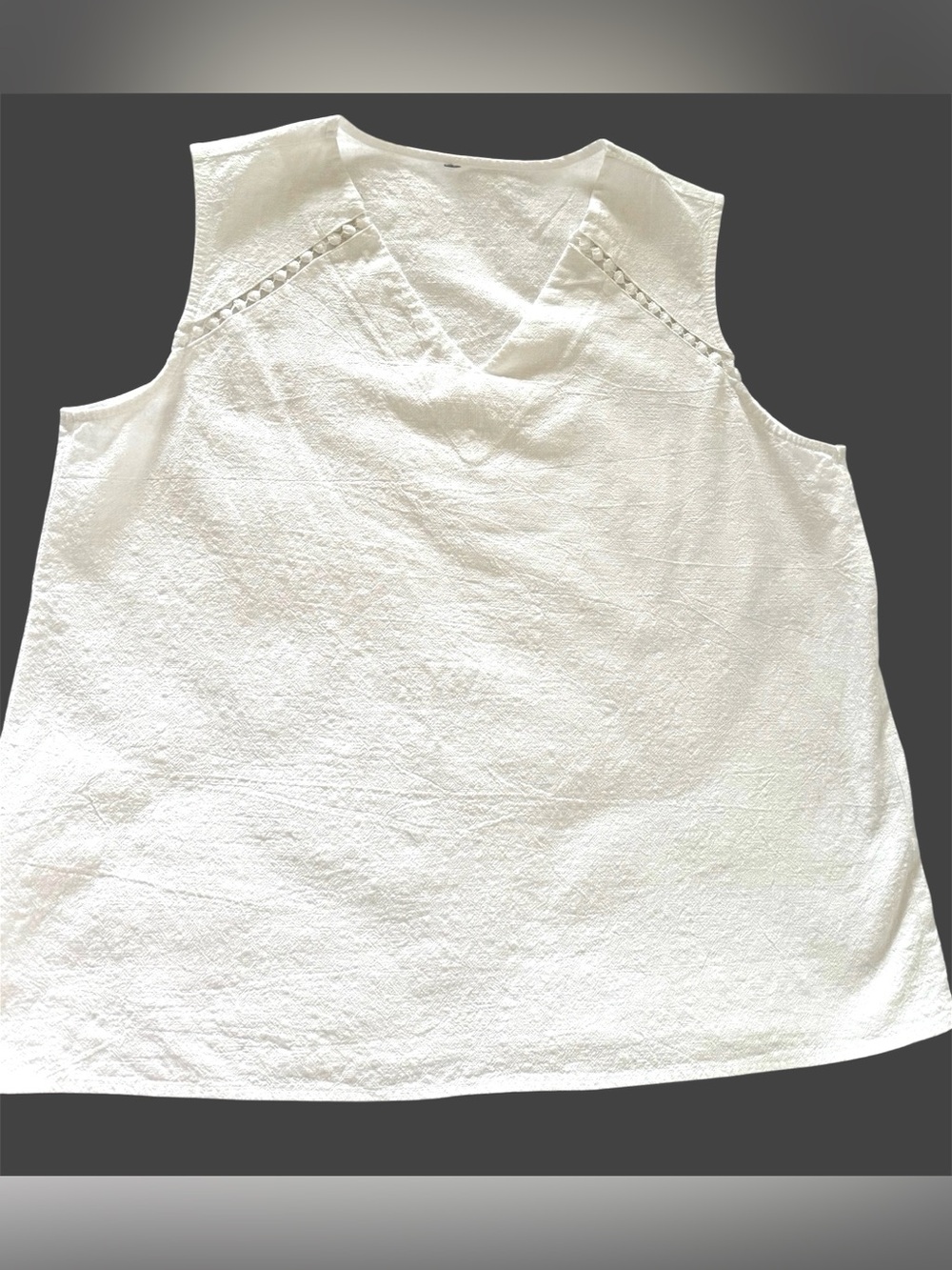 ⭐️Sleeveless cotton blouse L